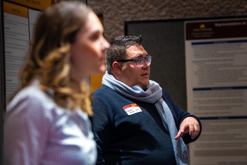 Attendees presenting