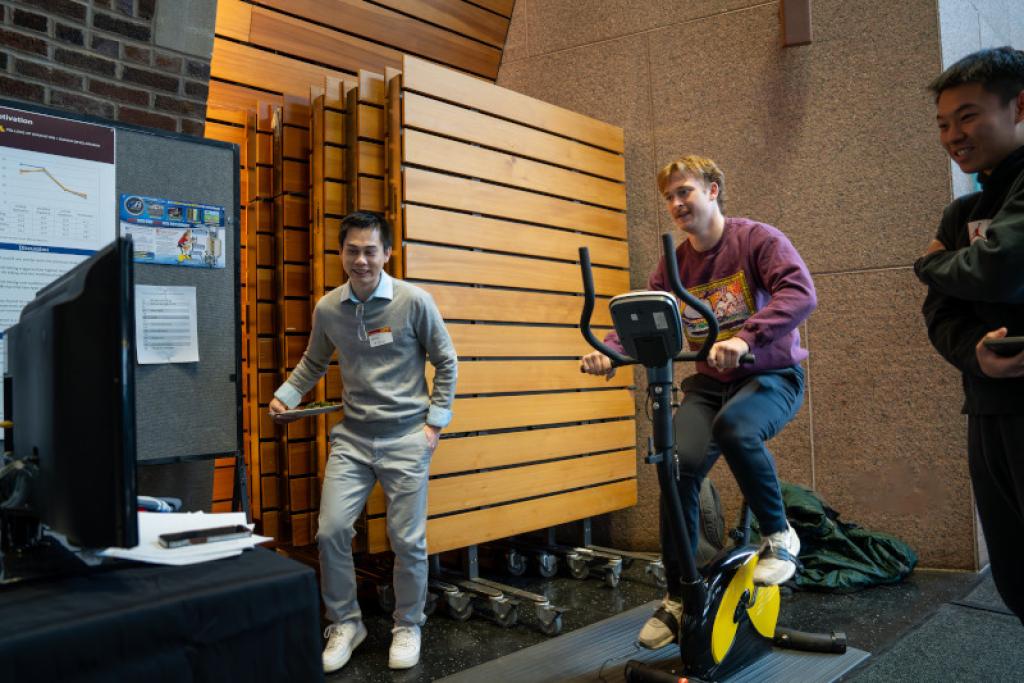 Attendees articipating in research day activity