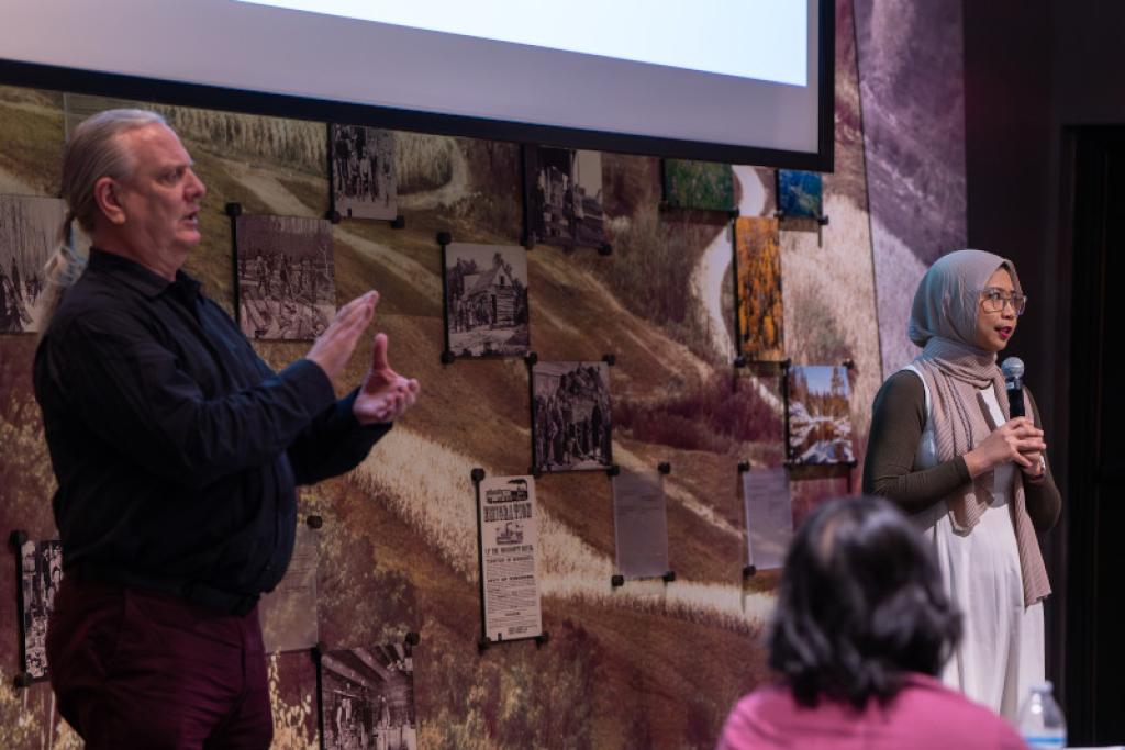 Applause during presentation