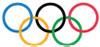The five multi-colored Olympic rings