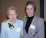 Dr. Eloise Jaeger with Dr. Bonnie Parkhouse